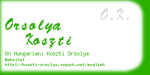 orsolya koszti business card